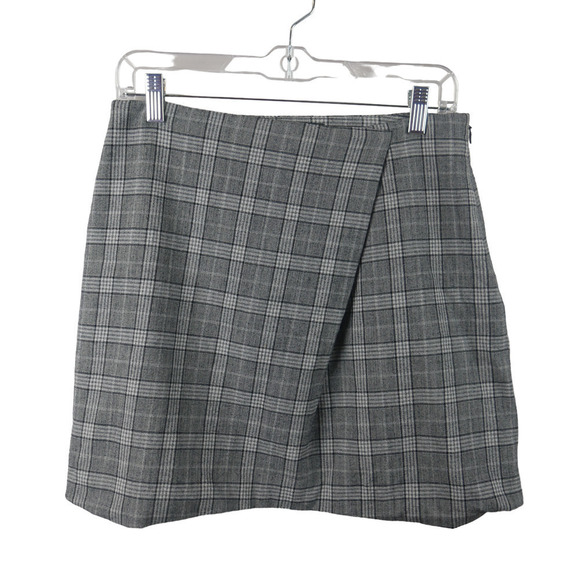 BANANA Republic Plaid Wool Mini Skirt EUC Size 4 - Picture 1 of 5